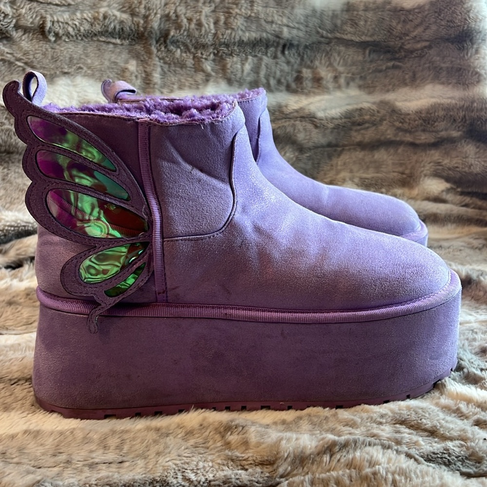Current mood fairies flight Platform Ankle Boots - Picture 2 of 10